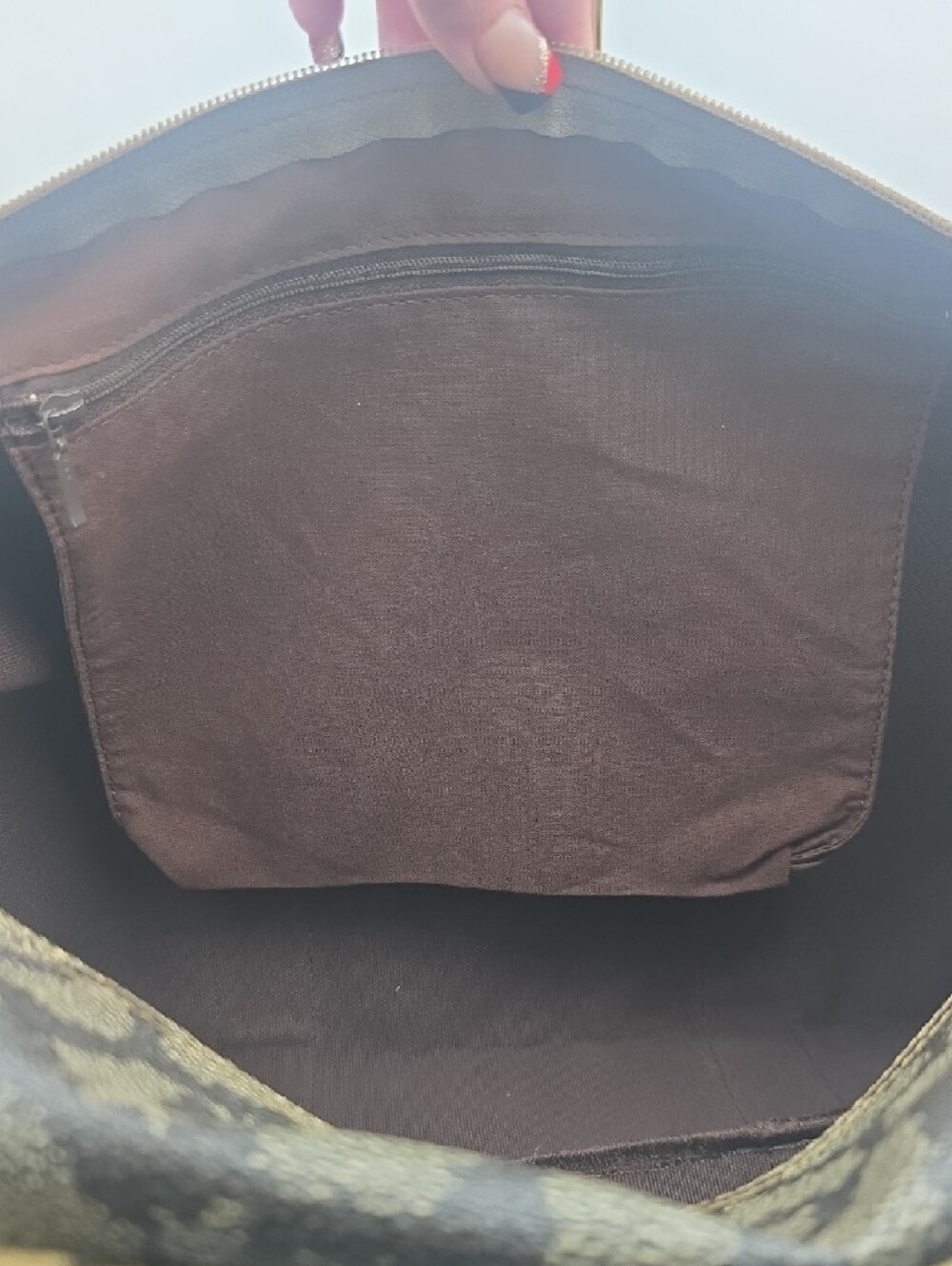 Yves Saint Laurent Vintage Tan & Gray Giraffe Patterned Large Weekender (EUC)🦒✨ - Picture 15 of 15